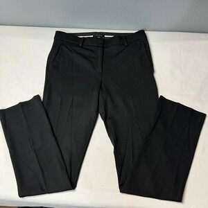 Ann Taylor Black Trouser‎ Pants Career Business Casual Stretch 32" Inseam Size 6